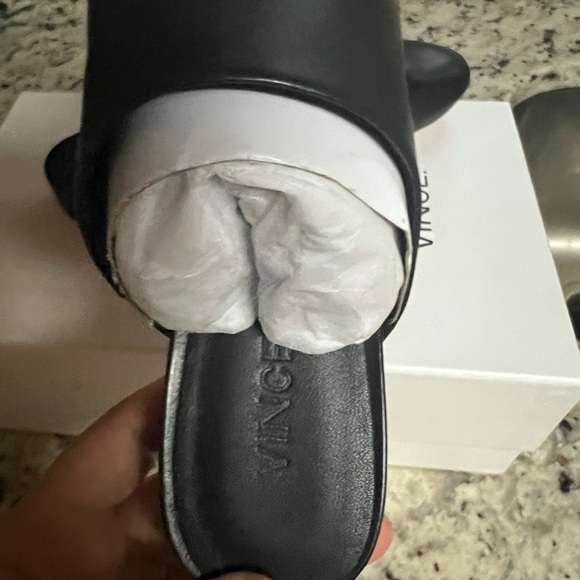 Vince Oren Leather Flat slide size 6 - Picture 3 of 4